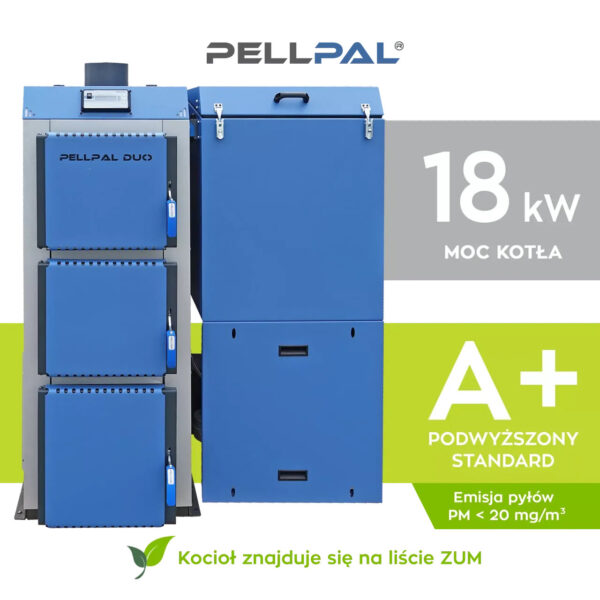 kocioł na pellet pellpal duo 18 kw