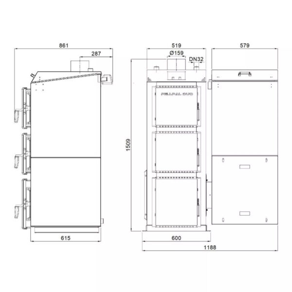 kocioł na pellet pellpal duo 24 kw sterownik lcd